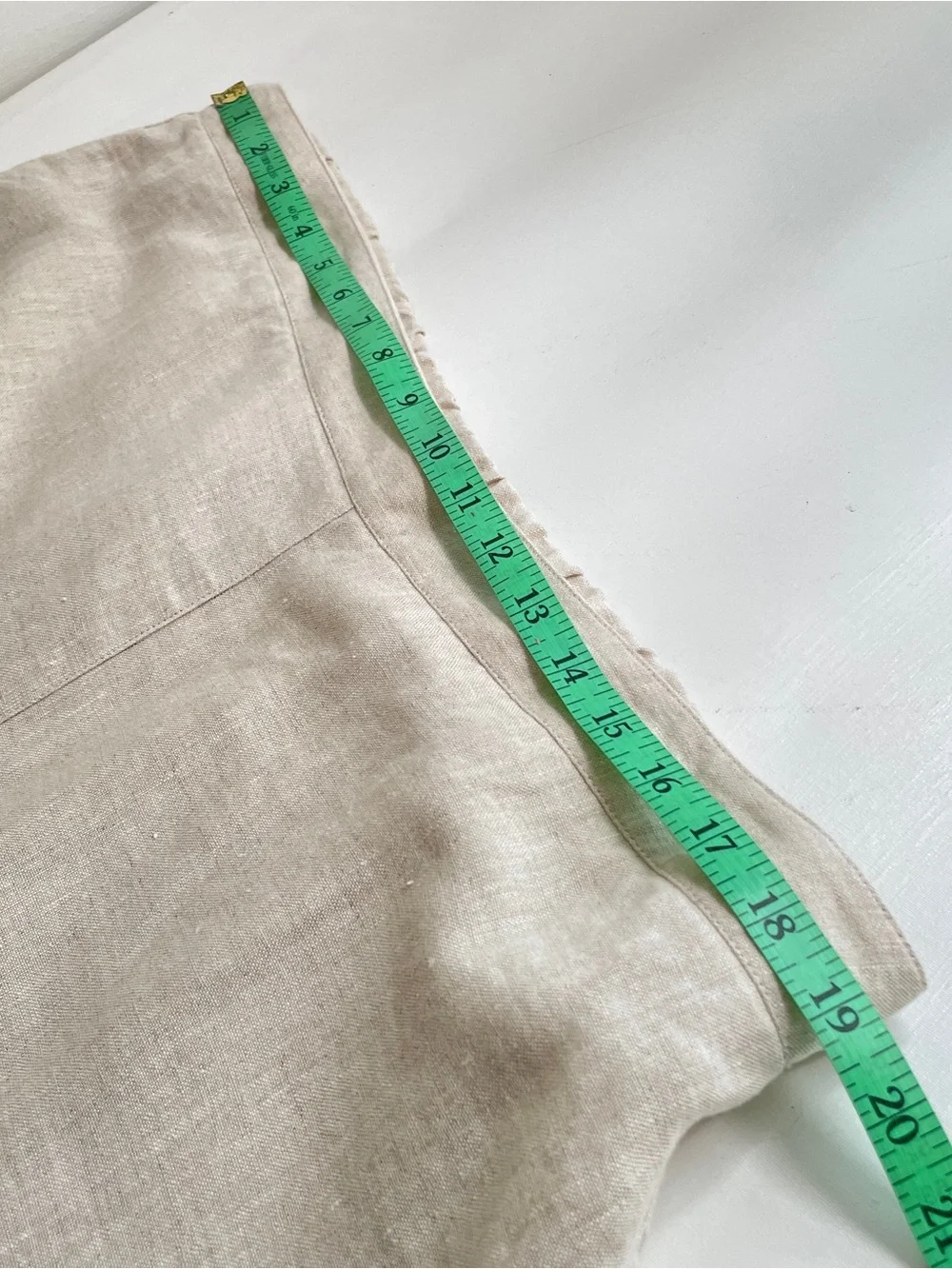Chicos Linen Ankle Pants Womens 3  XL Neutral Relaxed Minimalist Casual Coastal